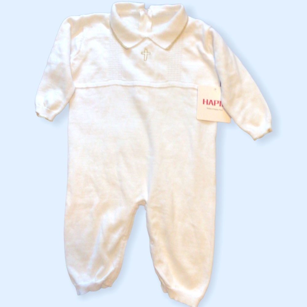 Christening  Baptism Outfit 100% Cotton 9 Mths